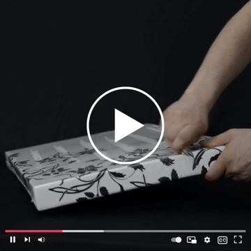 Белый ящик с черными цветами, для хранения ценных вещей, для дома