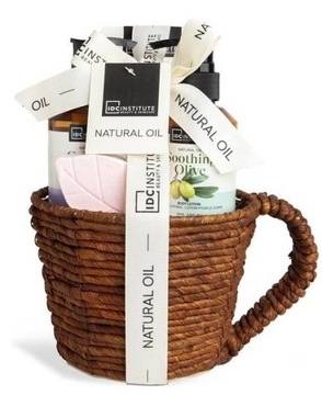 IDC KOSZ ZESTAW PREZENTOWY DZIEŃ MAMY KOSMETYKI CIAŁA KĄPIELI NATURAL OIL