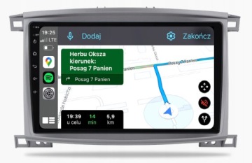 Toyota Land Cruiser Nejnovější Android Carplay Rádio Navigace