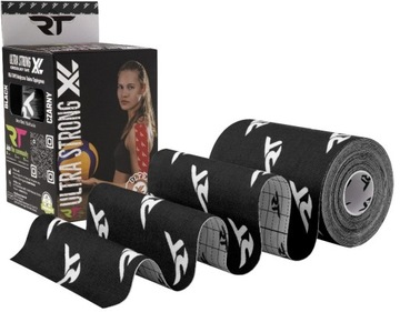 REA TAPE Ultra Strong XL Kinesiology Tejp taśma 10cmx5m czarny
