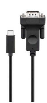 MicroConnect USB - C to VGA 1.8m, Black