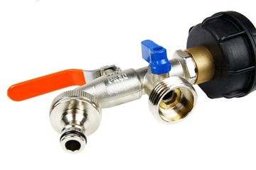 Гайка IBC, кран, клапан MAUSER 2 x 3/4, соединение, РАСПРЕДЕЛИТЕЛЬ, бак 1000 л