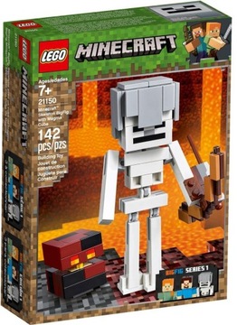 Klocki LEGO Minecraft 21150 - Szkielet z kostką magmy BigFig