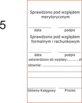 PIECZĄTKa pieczątki KSIĘGOWa dekretacyjna 4926
