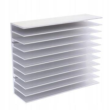Aluminiowy radiator chłodnicy 150x120x45mm do