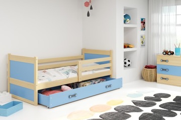 Детская кровать RICO 200x90 + MATRAC + RAIL