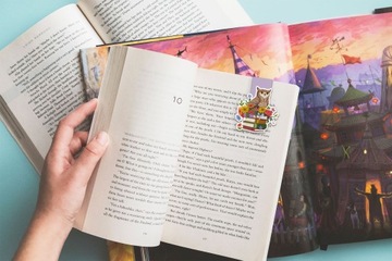 Zakładka do książki - Sowa i książki - prezent