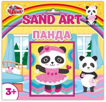 PIASKOWE OBRAZKI. PANDA WER.UKRAIŃSKA