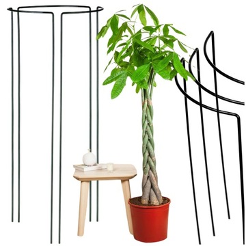 PODPORA DO KWIATÓW ROŚLIN OBEJMA METALOWA 3x 75cm WYTRZYMAŁA I ESTETYCZNA