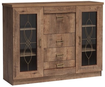 Komoda DARIA 14 witryna !! 2 KOLORY!! Styl Vintage