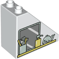 LS NOWE LEGO DUPLO TEMATYCZNY 2x4x3 DACH ŁAZIENKA
