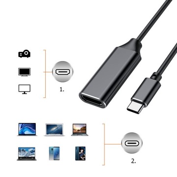 КАБЕЛЬ-АДАПТЕР USB-C 3.1 К адаптеру HDMI 4K UHD MHL для Macbook Samsung