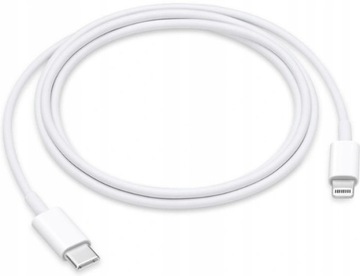 Kabel Przewód USB typ C na Lightning Biały 1m