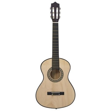 Gitara klasyczna dla początkujących i dzieci, 1/2, z pokrowcem