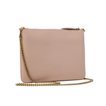 -10% PINKO TOREBKA SKÓRZANA CLASSIC FLAT LOVE BAG SIMPLY