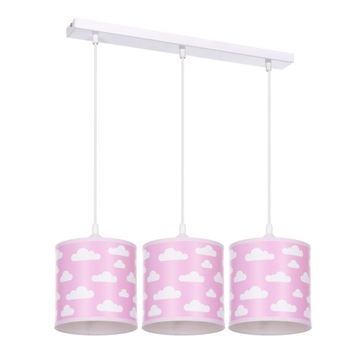 Lampa wisząca sufitowa żyrandol abażur CHMURKI
