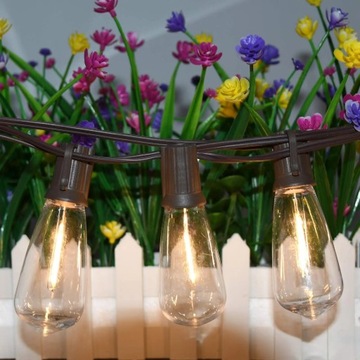 СВЕТОДИОДНАЯ ГИРЛАНДА САДОВОГО ОСВЕЩЕНИЯ 15М ТЕПЛОГО ЦВЕТА ST38 50LED ВОДОНЕПРОНИЦАЕМАЯ