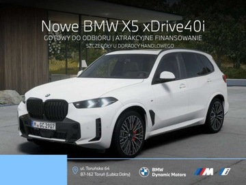 BMW X5 G05 SUV Facelifting 3.0 40i 381KM 2025 BMW X5 xDrive40i 381 KM mHEV - Gotowy do Odbioru - Kamera 360 - Hak 3.0