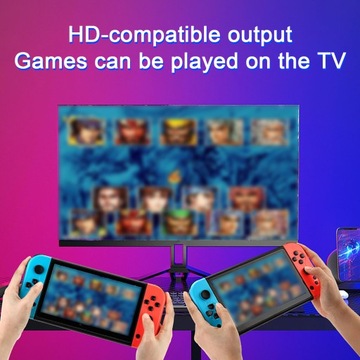 Портативная игровая консоль 7-дюймовый TFT-экран, более 1000 встроенных игр