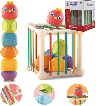 WOOPIE SORTER ELASTYCZNA KOSTKA SENSORYCZNA DŹWIĘK