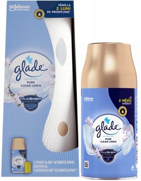 GLADE Odświeżacz Urządzenie Wkład zestaw Pure Clean Linen