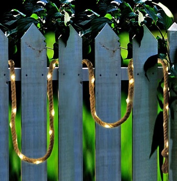 SZNUR JUTOWY 4,5M Z 60 LAMPKAMI LED