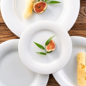 ВИЛЛА ИТАЛИЯ Плюс Белый обеденный сервиз 12/40