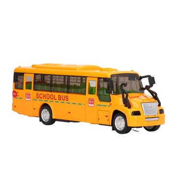 Модель школьного автобуса желтого цвета, отлитая под давлением