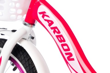Велосипед для девочек Karbon Kitty 16 Розовый 2024 Basket Боковые подножки