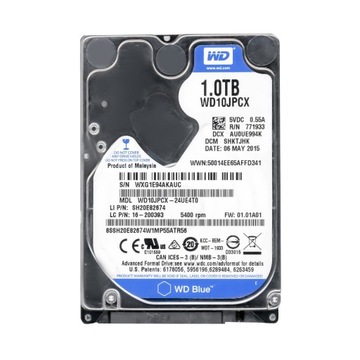 Western Digital 1TB WD10JPCX 5,4K 8Mb Sata3 2,5'