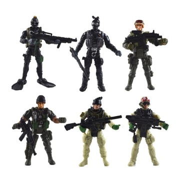 6 Pieces Movable Soldier Men Set Action Figures