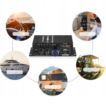 HIFI СТЕРЕОУСИЛИТЕЛЬ 40 Вт + 40 Вт 2.0 АУДИОПЛЕЕР BLUETOOTH 5.0 + ПУЛЬТ ДИСТАНЦИОННОГО УПРАВЛЕНИЯ