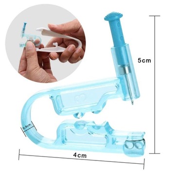ПИСТОЛЕТ ДЛЯ ПИРКИНГА УШЕЙ С ПИРКИНГОМ СЕРЬГ 7 шт.