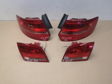 LAMPY LEWA + PRAWA TYL W BLOTNIK KLAPE AUDI A3 8P LIFT HB 5D KOMPLET LED