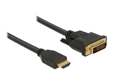 DELOCK 85651 Delock Dwukierunkowy kabel HDMI do DVI 24+1 0,5 m