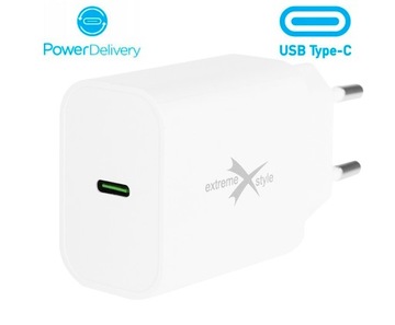 SZYBKA ŁADOWARKA SIECIOWA - USB C - 35W - POWER DELIVERY