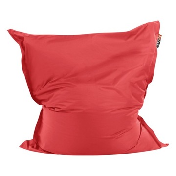 Pufa worek 140 x 180 cm czerwony FUZZY
