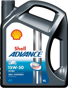 Olej motocyklowy Shell Advance 4T Ultra 15W-50 4L