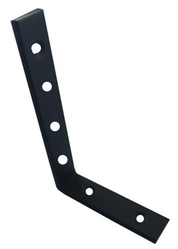 KĄTOWNIK ŁĄCZNIK CIESIELSKI 280x130x25 5mm GRUBY CZARNY