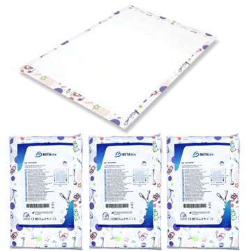 Podkłady MATY do przewijania CHŁONNE 60x60cm MOCNE kolorowe ZARYS 90szt