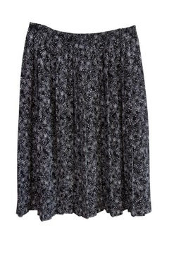 Bonmarche spódnica szyfonowa plisowana print 52 6XL 24