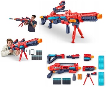 KARABIN MASZYNOWY SNAJPERSKI NA STRZAŁKI PIANKOWE PIANKI X-SHOT REGENERATOR