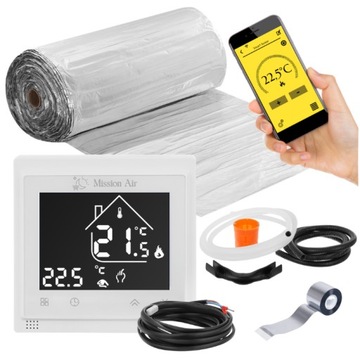 ZESTAW MATA GRZEWCZA grzejna Mission Air pod panele MAL-160W/m² 15m² WiFi