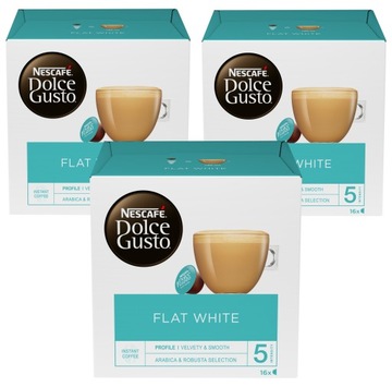 Kapsułki Nescafe Dolce Gusto Flat White 3x16szt