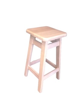 HOKER drewniany 70 TABORET solidny STOŁEK do baru