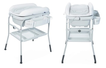 CHICCO Comfort - Wanienka + przewijak 2w1 CUDDLE&BUBBLE kąpielowa + kółka