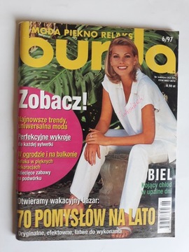 Burda 6 1997 wykroje szycie