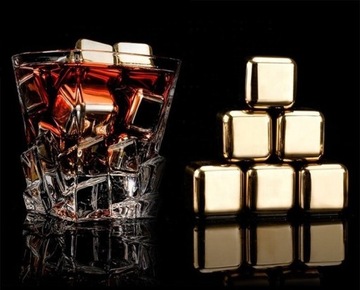 Металлические кубики льда для напитков «Виски», 4 шт.