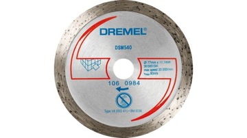 DREMEL DSM540 diamentowa tarcza tnąca do płytek