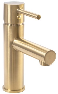 Tess Gold Brush Bateria Umywalkowa Kran 18,5 cm Rea